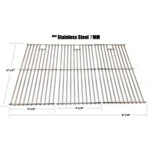 REPAIR PARTS FOR TERA GEAR BG1686B5 GAS GRILL MODELS, STAINLESS STEEL COOKING GRATES, SET OF 3