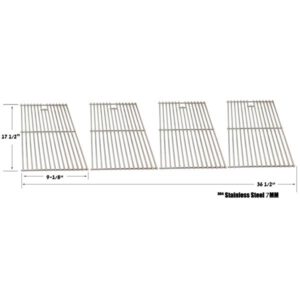 REPAIR PARTS FOR TERA GEAR BG1686B5 GAS GRILL MODELS, STAINLESS STEEL COOKING GRATES, SET OF 4