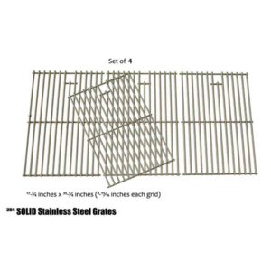 REPAIR PARTS FOR ACADEMY SPORTS 810-9620-0, 810-1525-0 GAS MODELS, SET OF 4 STAINLESS STEEL COOKING GRATES