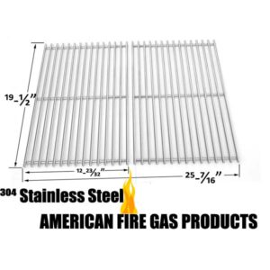 REPAIR PARTS FOR ALFRESCO AGBQ-42SZ-LP GAS GRILL MODELS, SET OF 2 STAINLESS STEEL COOKING GRATES