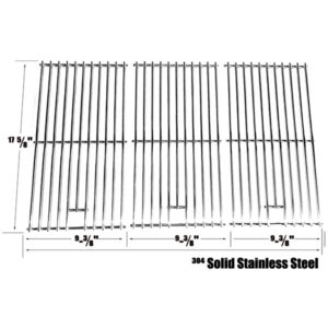 REPAIR PARTS FOR AMANA AM33LP, AM33, AM33LP-P GAS GRILL MODELS, SET OF 3 STAINLESS STEEL COOKING GRATES