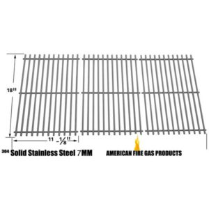 REPAIR PARTS FOR AUSSIE 7362KIXB41 GAS GRILL MODELS, SET OF 3 STAINLESS STEEL COOKING GRIDS