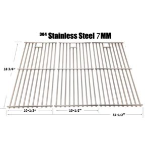 REPAIR PARTS FOR BAKERS AND CHEFS Y0005XC-1, Y0660LP-2 GAS GRILL MODELS, SET OF 3 STAINLESS STEEL COOKING GRIDS