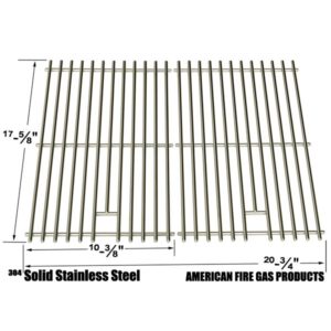 REPAIR PARTS FOR BRINKMANN 810-9390-1, 810-9390-2, 810-9415-F, 810-8410-F GAS GRILL MODELS, SET OF 2 STAINLESS STEEL COOKING GRID