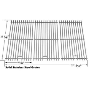 REPAIR PARTS FOR BRINKMANN 810-3551-0, 810-3751-F, 810-1750-S, 810-1751-S GAS MODELS, SET OF 3 STAINLESS STEEL COOKING GRATES