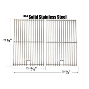REPAIR PARTS FOR BROIL-MATE 735089S, 736454, 726454, 726464 GAS GRILL MODELS, SET OF 2 STAINLESS STEEL COOKING GRATES