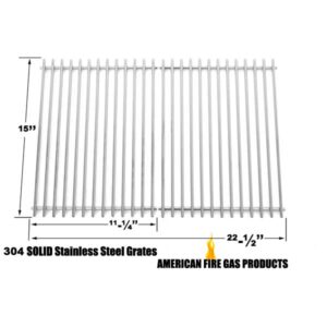 REPAIR PARTS FOR CHAR-BROIL GG990 GAS GRILL MODELS, SET OF 2 STAINLESS STEEL COOKING GRIDS