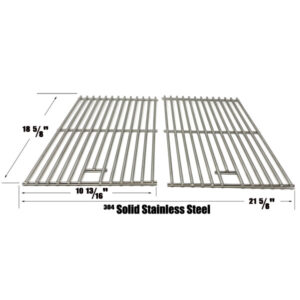 REPAIR PARTS FOR COLEMAN G41207 GAS GRILL MODELS, SET OF 2 STAINLESS STEEL COOKING GRATES