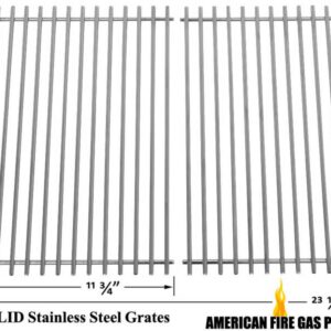 REPAIR PARTS FOR GRAND HALL SS64, SS64LP, REGAL04CLP, SS54, SS64NG GAS GRILL MODELS, SET OF 2 STAINLESS STEEL COOKING GRIDS