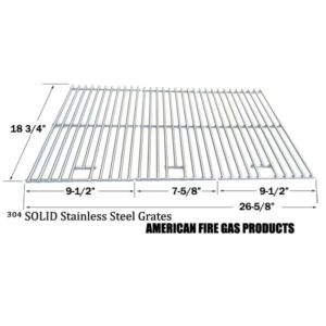 REPAIR PARTS FOR ACADEMY SPORTS BQ06043-1, BQ06WIC GAS GRILL MODELS, STAINLESS STEEL COOKING GRIDS, SET OF 3