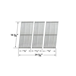 REPAIR PARTS FOR ALFRESCO ALX2-30C-NG, ALX2-30CD-LP, ALX2-30-LP, ALX2-30-NG GAS GRILL MODELS, 3 PACK STAINLESS STEEL COOKING GRIDS