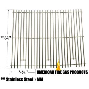 REPAIR PARTS FOR AUSTRALIAN BARBECUE 4-BURNER GAS GRILL MODELS, STAINLESS STEEL COOKING GRATES, SET OF 3