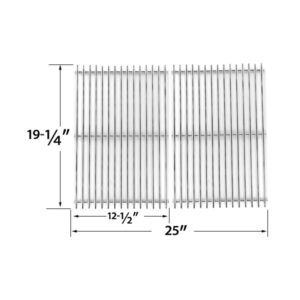 REPAIR PARTS FOR BBQ GRILLWARE GGPL2100 GAS GRILL MODELS, STAINLESS STEEL COOKING GRATES, SET OF 2