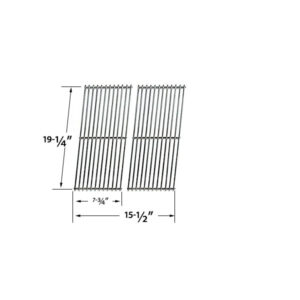 REPAIR PARTS FOR BBQTEK GSC3318N, GSC3318 GAS GRILL MODELS, STAINLESS STEEL COOKING GRIDS, SET OF 2