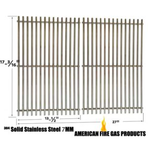 REPAIR PARTS FOR BETTER HOMES AND GARDENS BG1755B, BH13-101-099-02 GAS GRILL MODELS, STAINLESS STEEL COOKING GRIDS, SET OF 2