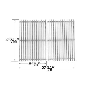 REPAIR PARTS FOR BHG GBC1273W GAS GRILL MODELS, STAINLESS STEEL COOKING GRIDS, SET OF 2