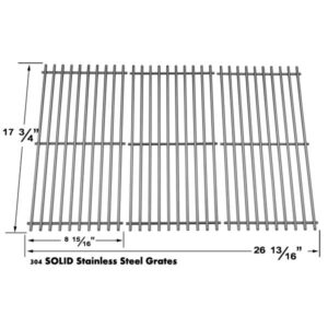 REPAIR PARTS FOR BRINKMANN 810-7420-F, 810-7490-F, 810-7490-S, 810-8446-N GAS GRILL MODELS, 3 PACK STAINLESS STEEL COOKING GRIDS
