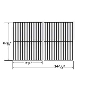 REPAIR PARTS FOR CENTRO 85-1286-6, G40204, G40205, 2000, G40305, 4000 GAS GRILL MODELS, 2 PACK PORCELAIN STEEL COOKING GRIDS