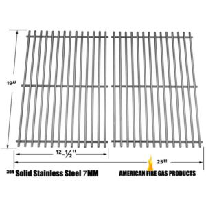 REPAIR PARTS FOR CHARBROIL 4632220, 4632235, 4632236, 4632240, 463234703, 466231103 GAS GRILL MODELS, STAINLESS STEEL COOKING GRIDS, SET OF 2