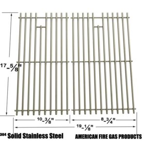 REPAIR PARTS FOR DYNAGLO 810-3821-S, 810-3820-S, 810-3821-F, 810-8445-W GAS GRILL MODELS, STAINLESS STEEL COOKING GRIDS, SET OF 2