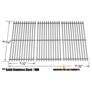 REPAIR PARTS FOR DYNAGLO DGB494SPB, DGB495SDP, DGB495SDP-D, DGF493BNP GAS GRILL MODELS, 3 PACK STAINLESS STEEL COOKING GRIDS