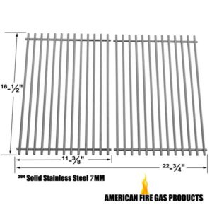 REPAIR PARTS FOR ELLIPSE 22103, 2104, 2105, 2107, 2000LP, 2000NG, 2001LP GAS GRILL MODELS, SET OF 2 STAINLESS STEEL COOKING GRIDS