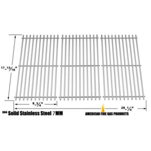 REPAIR PARTS FOR LOWES P3018, MFA550CBP GAS GRILL MODELS, STAINLESS STEEL COOKING GRIDS, SET OF 3