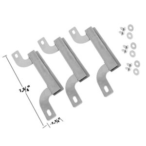 REPAIR PARTS FOR BRINKMANN 810-4405-0, 810-3420-A GAS GRILL MODELS, STAINLESS STEEL ADJUSTABLE CROSSOVER BURNER, 3 PACK