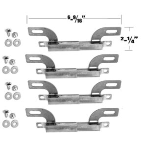 REPAIR PARTS FOR MEMBERS MARK GR2210601-MM-00, RANKAM GR2264406-GS GAS GRILL MODELS, STAINLESS STEEL ADJUSTABLE CROSSOVER BURNER, 4 PACK